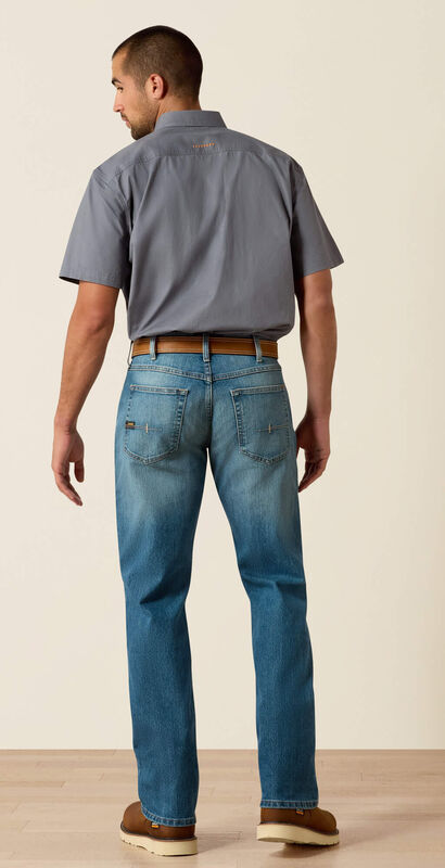 Rebar M5 DuraStretch Basic Stackable Straight Leg Jean Back